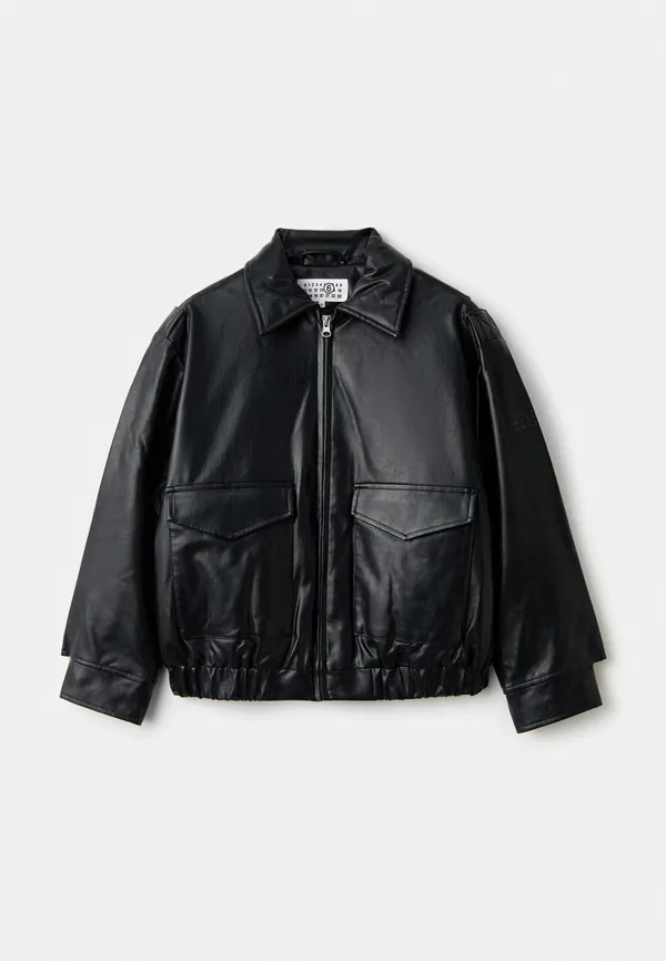 Куртка кожаная MM6 Maison Margiela